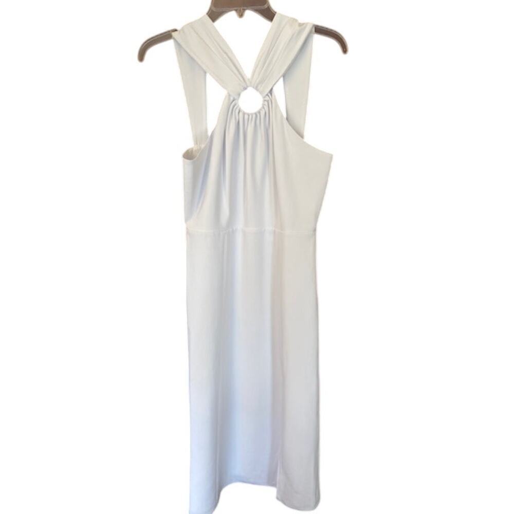 French Collection Echo Crepe Midi Dress White